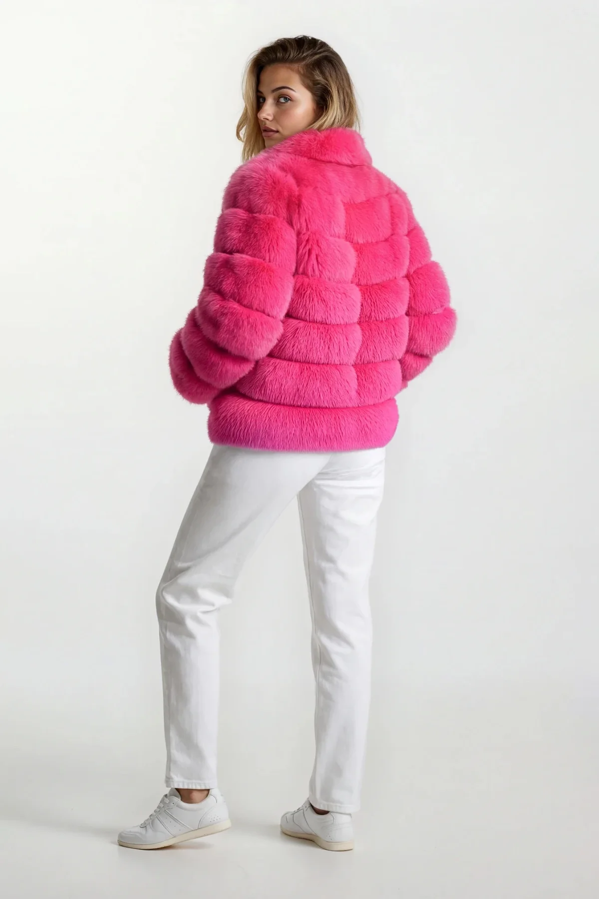 Electric Pink Sable Jacket - Image 2