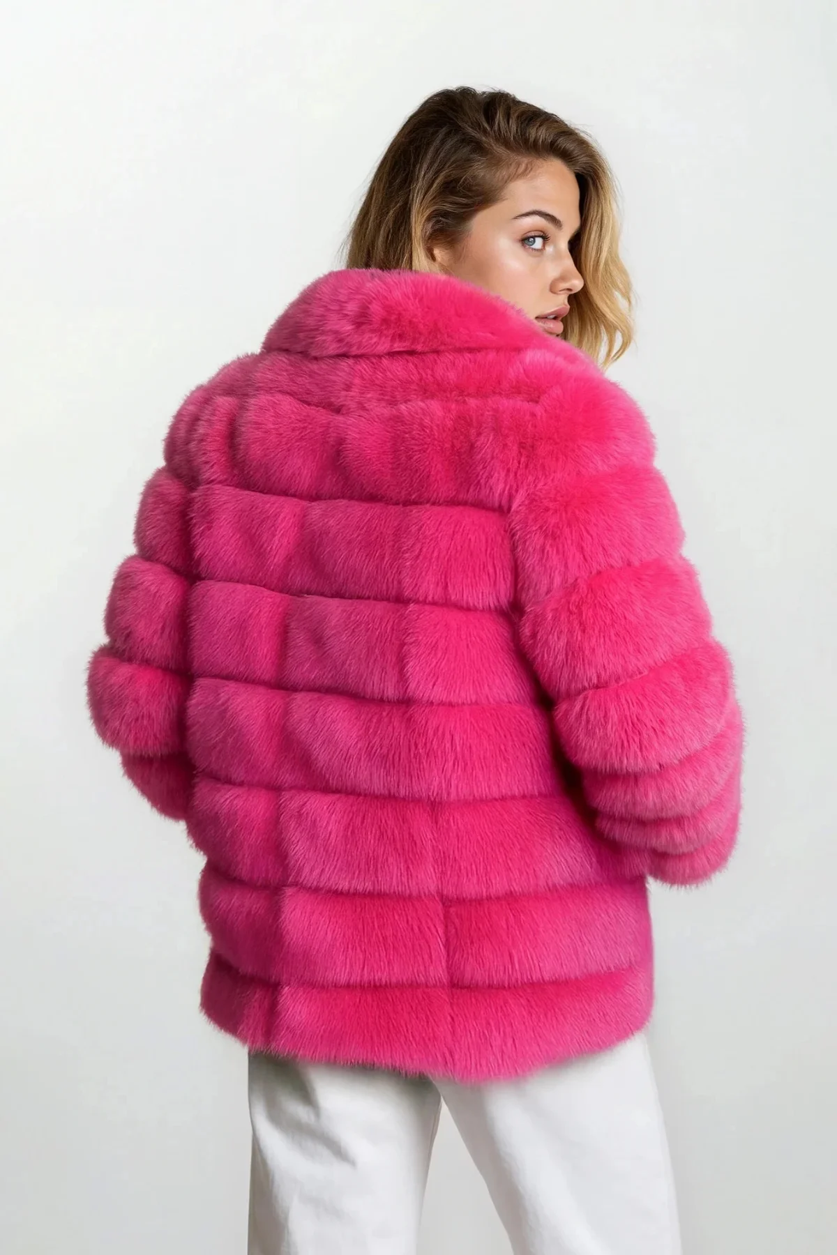 Electric Pink Sable Jacket - Image 3
