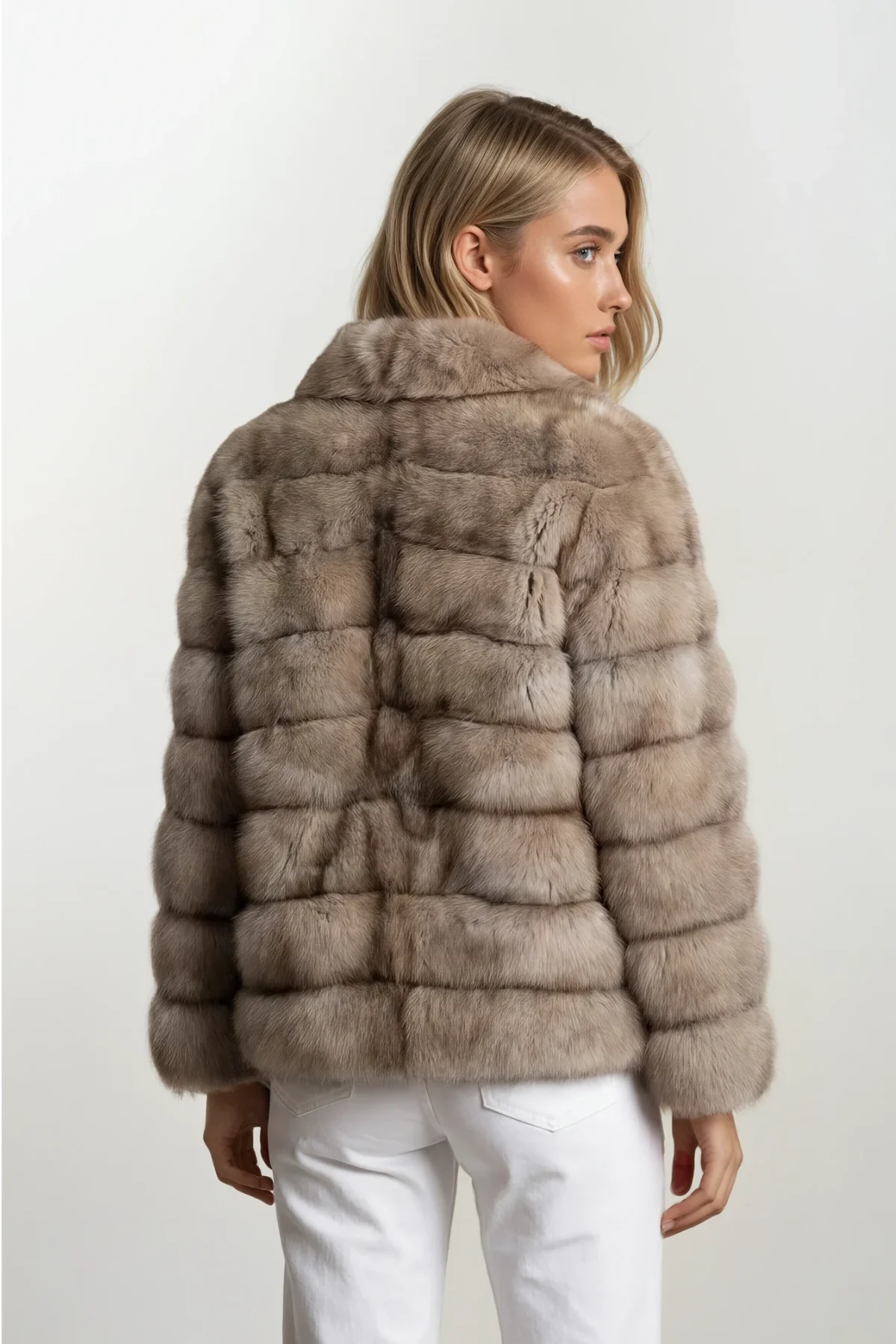 Casual Reversible Sable Jacket - Image 2