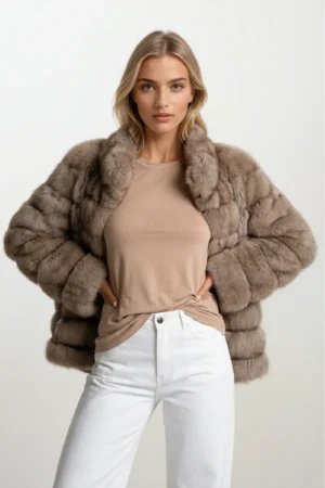 Casual Reversible Sable Jacket