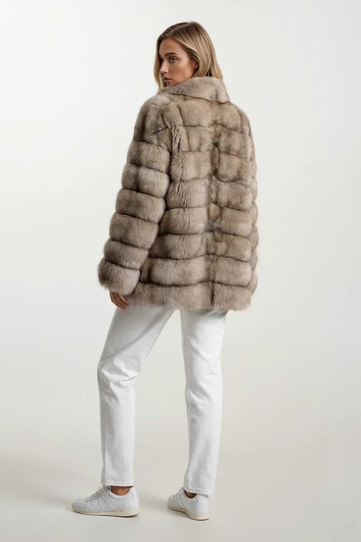 Casual Reversible Sable Jacket - Image 4