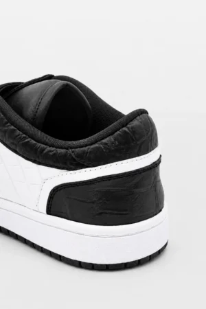 Black/White Crocodile AFW Sneaker